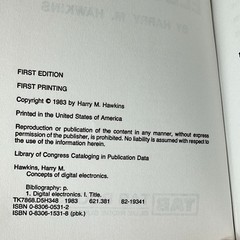 Harry M Hawkins Digital Electronics Book Set Concepts + Projects TAB True 1st Ed