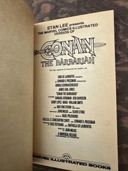 Conan the Barbarian – 1st Edtn Marvel Comics Illustrated Book Movie Adaptation