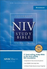 Zondervan NIV Study Bible, Personal- 9780310923107, Kenneth L Barker, bonded lea