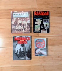Baseball Book Lot of 4 Ken Burns Illustrated History SIGNED John Rossi & More