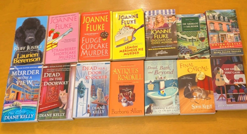 Lot of 14 – Cozy Mysteries – Mixed Authors – Joanne Fluke, Diane Kelly, and more