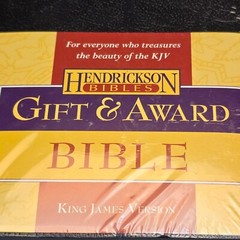 Hendrickson Bibles Gift & Award Bible King James Version Black Imitation Leather