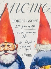 Gnomes by Wil Huygen 1979 Vintage 1st Edition Illustrated Paperback Book 12×8.25