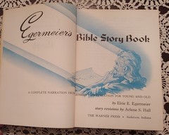 Vintage 1955 Egermeier’s Illustrated Bible Story Book Hardcover Christian