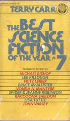 THE BEST SCIENCE FICTION of the YEAR #7 by TERRY CARR Del Rey 1978 1st PB
