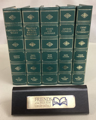 The Programmed Classics: Lot of 5 HC Books CHAUCER, DANTE, EMERSON, DOSTOEVSKY+