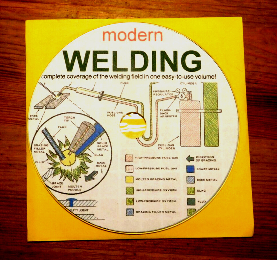 Modern Welding vocational trade school text on CD-ROM