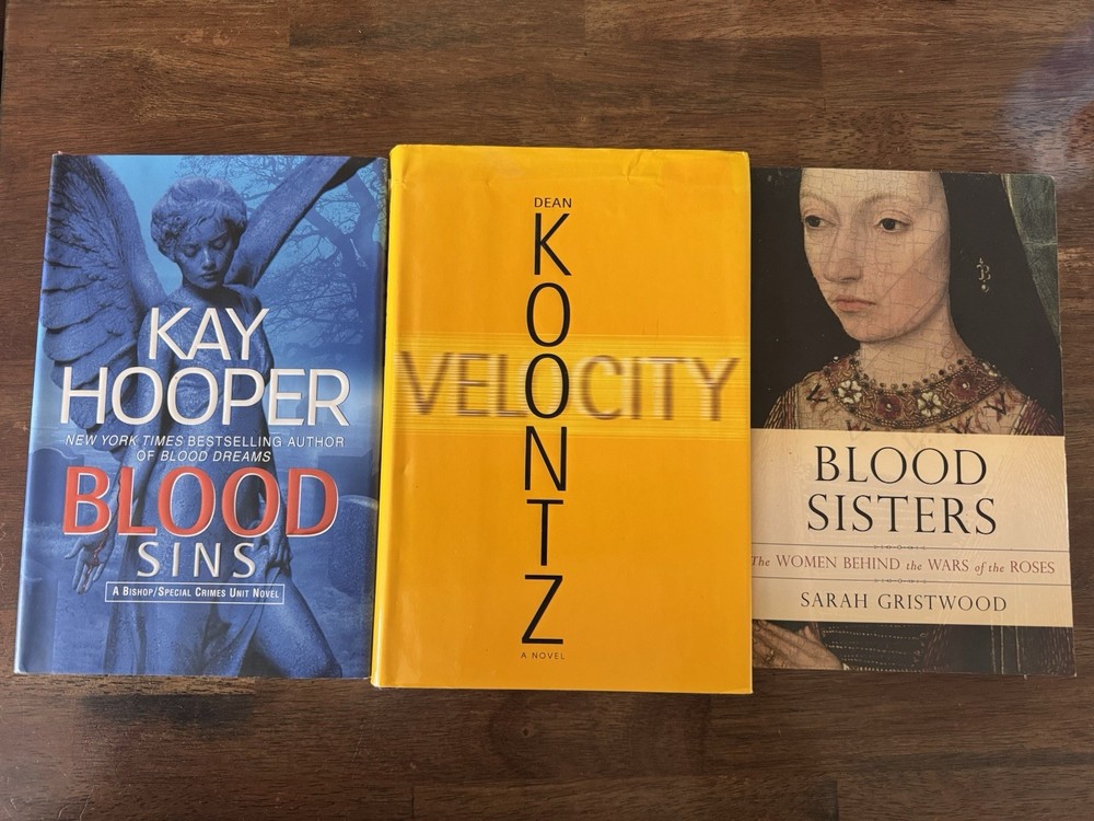 Kay Hooper, Dean Koontz, Sarah Gristwood – Blood Sins, Velocity, Blood Sisters …
