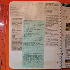 VTG My Recipes CookBook with Handwritten Recipes and Clippings approx 112 pages