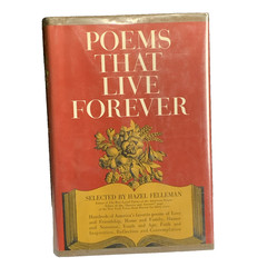 POEMS THAT LIVE FOREVER 1965 Selected by Hazel Felleman Hardback Used