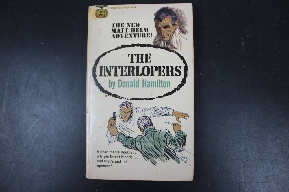The Interlopers Donald Hamilton 1969 Matt Helm Adventure Spy Thriller Fawcett PB