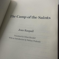 The Camp Of The Saints Jean Raspail Vauban Trade PB 2025 Dystopian Novel