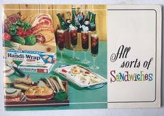 Vintage SANDWICH BOOK, BOOKLET 48 pages. Mid Century Drawings PEPSI, HANDWRAP