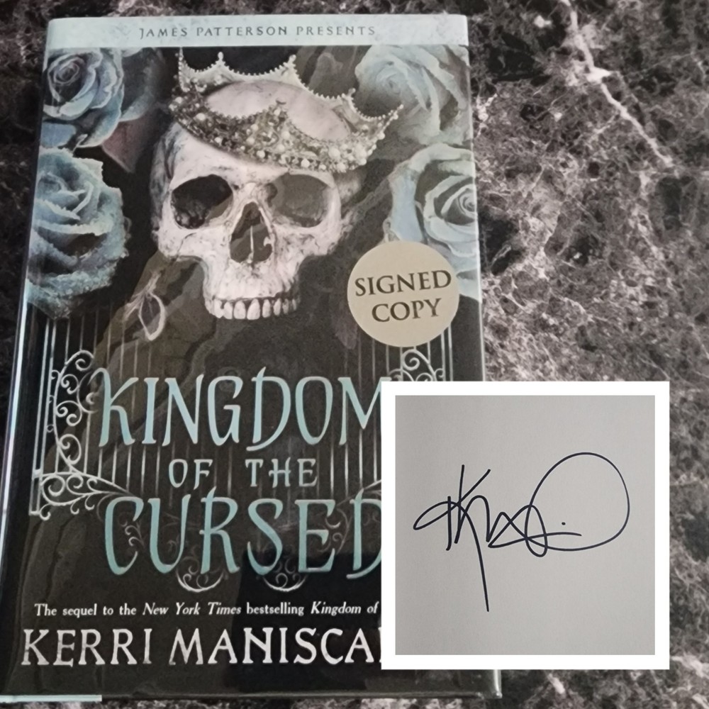 SIGNED Kingdom of the Cursed by Kerri Maniscalco 1st Printing Hardcover