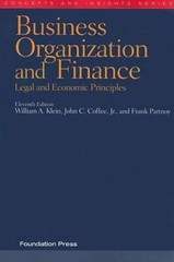 Business Organization and Finance: Legal and Economic Principles, 11th Ed – GOOD