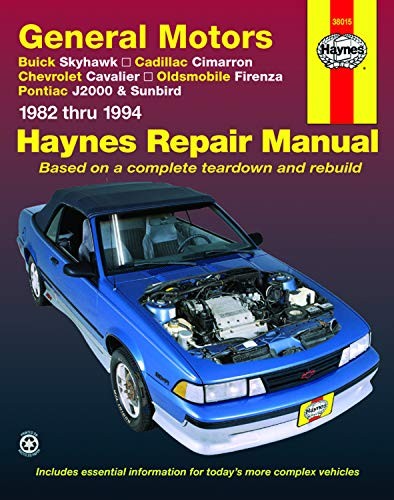 General Motors J-Cars Automotive Repair Manual: 1982 Through 1994 (Haynes – GOOD