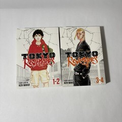 Tokyo Revengers English Manga Volumes 1-2, 3-4 Bundle Lot Set, 2 in 1 Edition