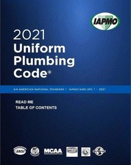 UPC 2021 Uniform Plumbing Code For Safety Sanitary Plumbing with tabs