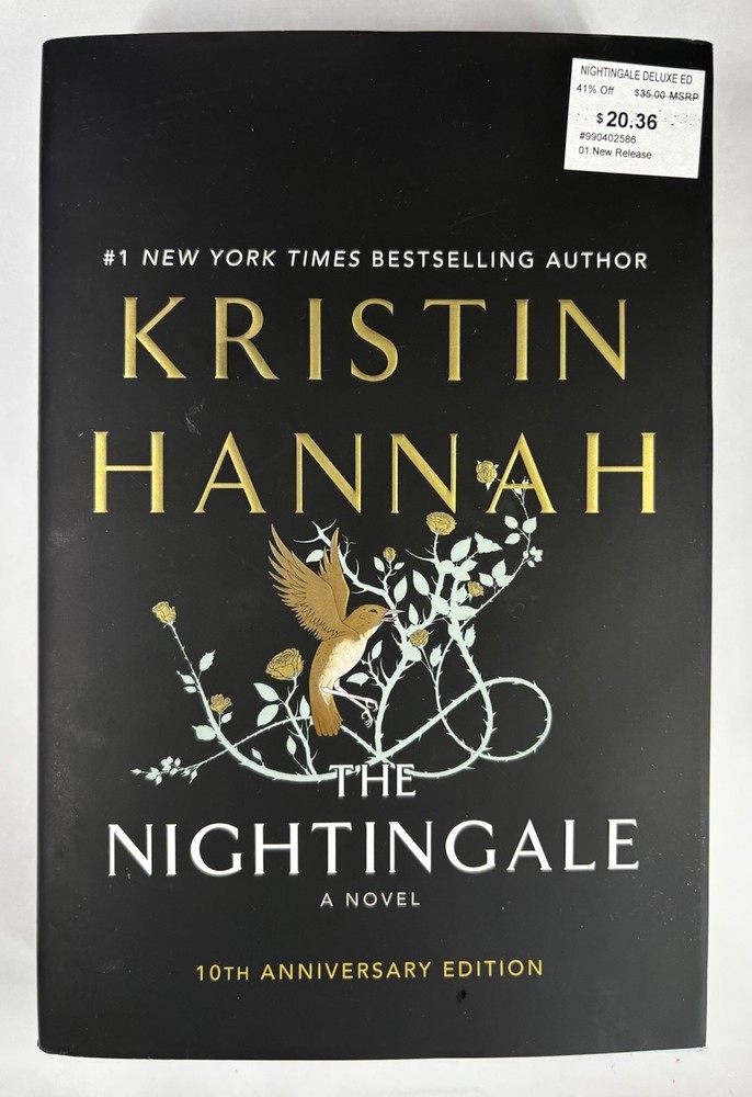 The Nightingale by Kristin Hannah. Hardcover 10th Anniversary Edition