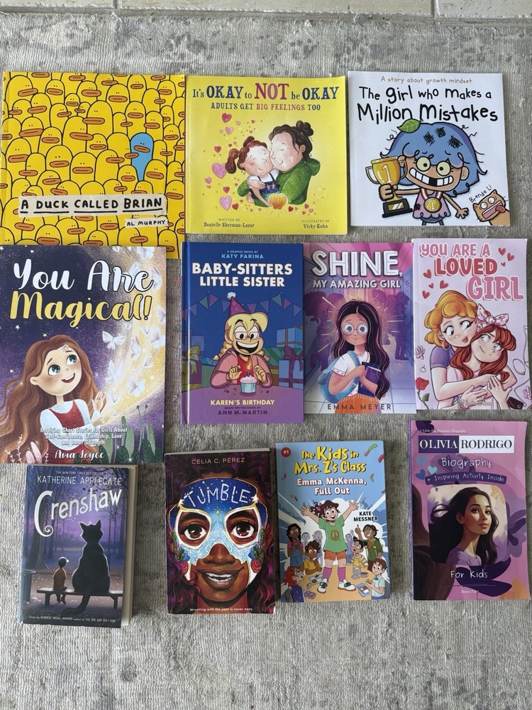 Kids Books Lot Girls Ages 7-12 Inspiring Stories Graphic Novel Set 11
