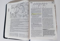 NLT Life Application Study Bible Blue Bonded Leather w/Index Tabs Tyndale 1997