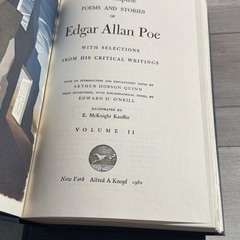 THE BORZOI POE Complete Poems and Stories Of Edgar Allan Poe 2 Vol Box Set 1982