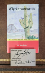 Signed! John S. & Cynthia R. Barker Christmasana Holiday Short Stories HCDJ 1998