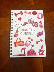 Food and Fitness Journal Diary Workout Wellness Log Notebook Planner Weight Loss