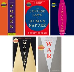 Robert Greene 5 Books Collection Set ;Concise 48 Laws.., Seduction, Mastery, War