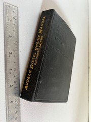 Vintage 1954 Audels Diesel Engine Manual Guide Mechanics Book Illustrated Q&A