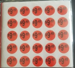 PRICE POINT RETAIL LABELS STICKER 500 Labels 1″ Round RED $ 9.49 Retail Price