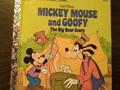 A Little Golden Book-Walt Disney’s-Mickey Mouse And Goofy The Big Bear Scare