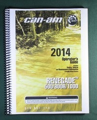 2014 Can-Am Renegade 800R Owner’s Manual: 152 Pages & Protective Covers