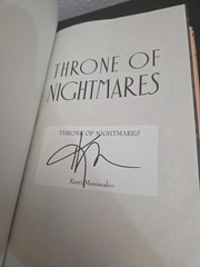 AUTOGRAPHED Throne of Nightmares by Kerri Maniscalco Signed Edition Series 3 🆕✅