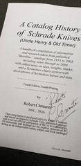 Schrade Knife: A Catalog History of Schrade Knives, 2004 4th Ed, 4th print #1189
