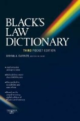 Black’s Law Dictionary (Pocket), 3rd Edition – Paperback – VERY GOOD