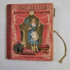 Cinderella Roland Pym 1950 Peepshow Book Pop-Up Illustrated Houghton Mifflin