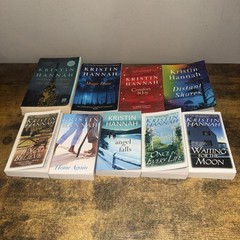 Kristin Hannah lot of 9 different paperback books, Angel Falls, The Nightingale