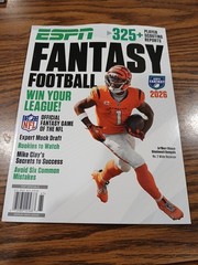 ESPN Fantasy Football 2026 Magazine (Brand New).