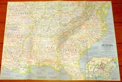 The Civil War National Geographic Society W/ Map H/C 215 Pages 1969 NICE!!!
