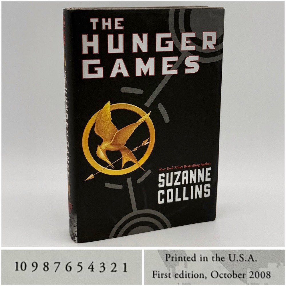 The Hunger Games – Suzanne Collins (true 1st edition 1st print) Scholastic, 2008