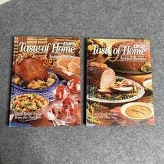 Taste of Home Annual Recipes Hardcover Cookbooks Lot of 2 – 1998, 1999 Vintage