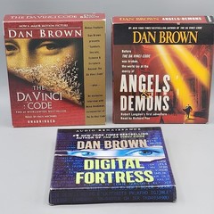 Dan Brown Audiobook Lot – 3 Books: Angels Demons, DaVinci Code, Digital Fortress