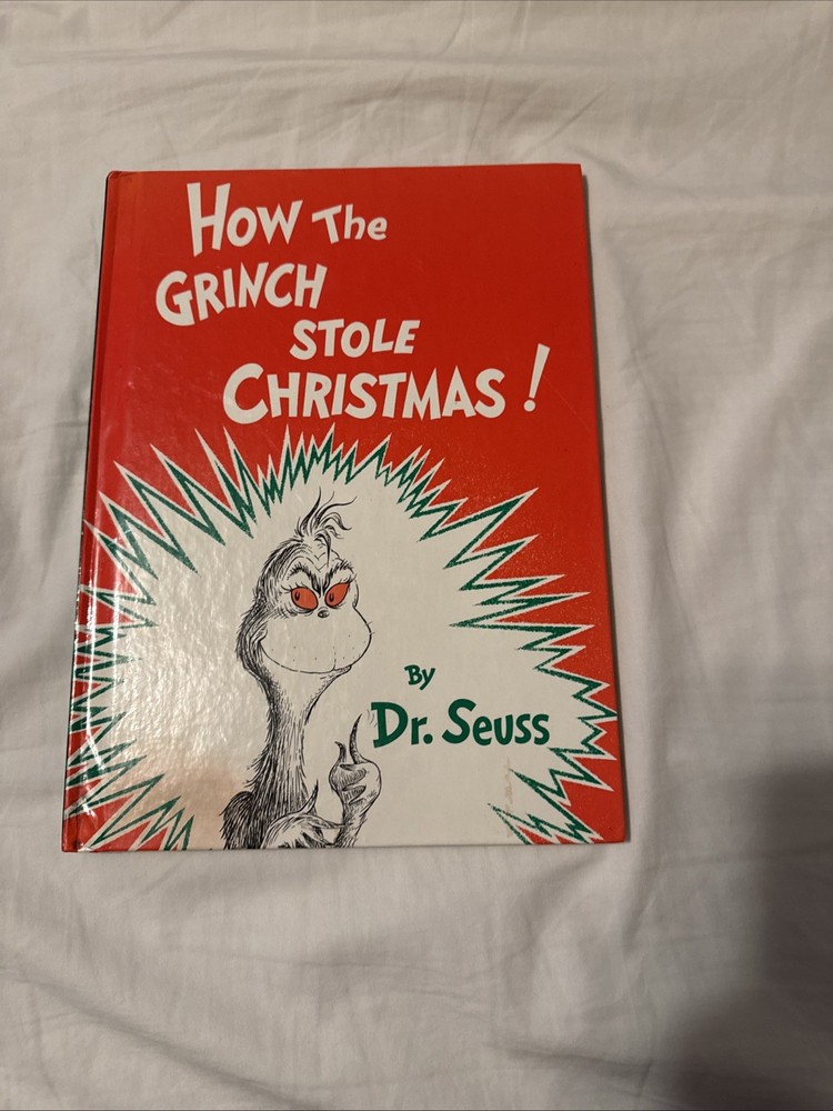 “How The Grinch Stole Christmas” Dr. Seuss Hardcover 1985, 10 1/4 x 8 1/4