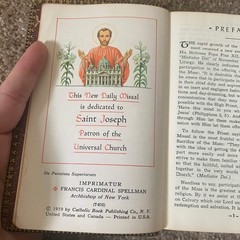1959 Saint Joseph Daily Missal Genuine Leather book