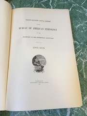 BUREAU OF AMERICAN ETHNOLOGY 27th Annual Report 1905-06 HB Smithsonian Omaha