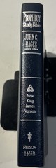 PROPHECY STUDY BIBLE NKJV NELSON 1465B GENUINE BONDED LEATHER JOHN HAGEE VG