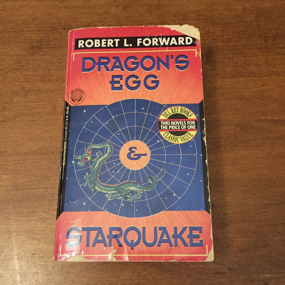 Dragons Egg/Starquake: 2-in-1 by Robert L. Forward 1994 Del Rey MMPB Fair Cond