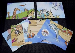 Child Bible Fun Lot Board Books Puzzle Cards Coloring Poster Noah’s Ark