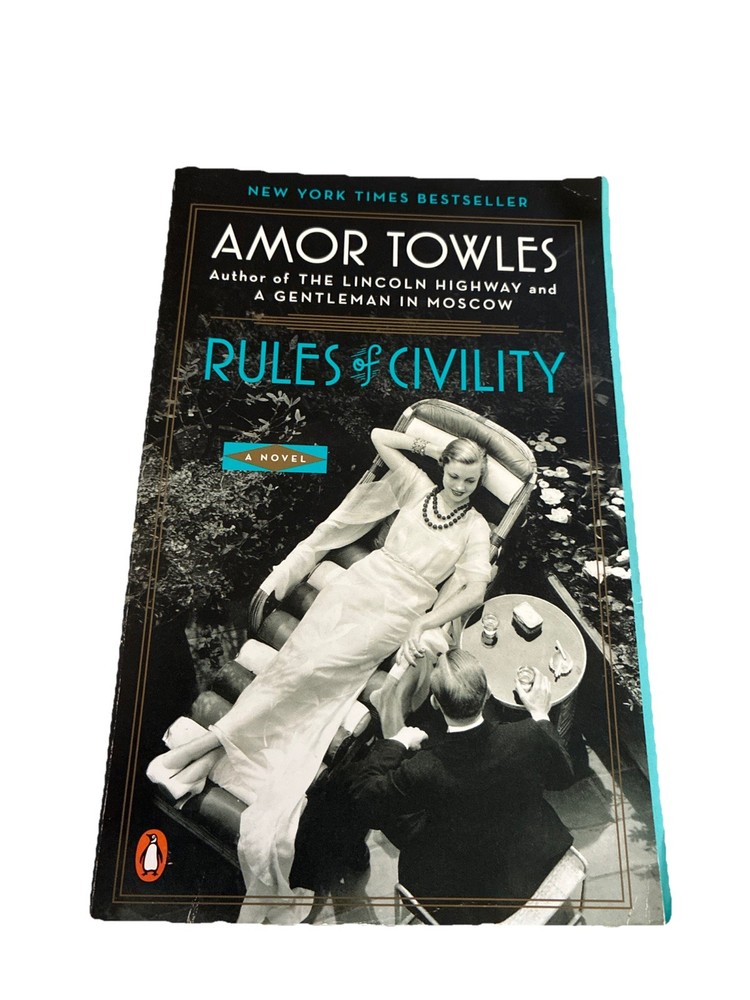 Rules of Civility Amor Towles Penguin Books Paperback Novel NYT Bestseller